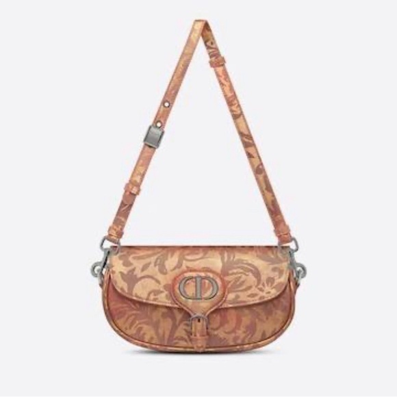 Dior East West Bobby Metallic Floral Shoulder Bg